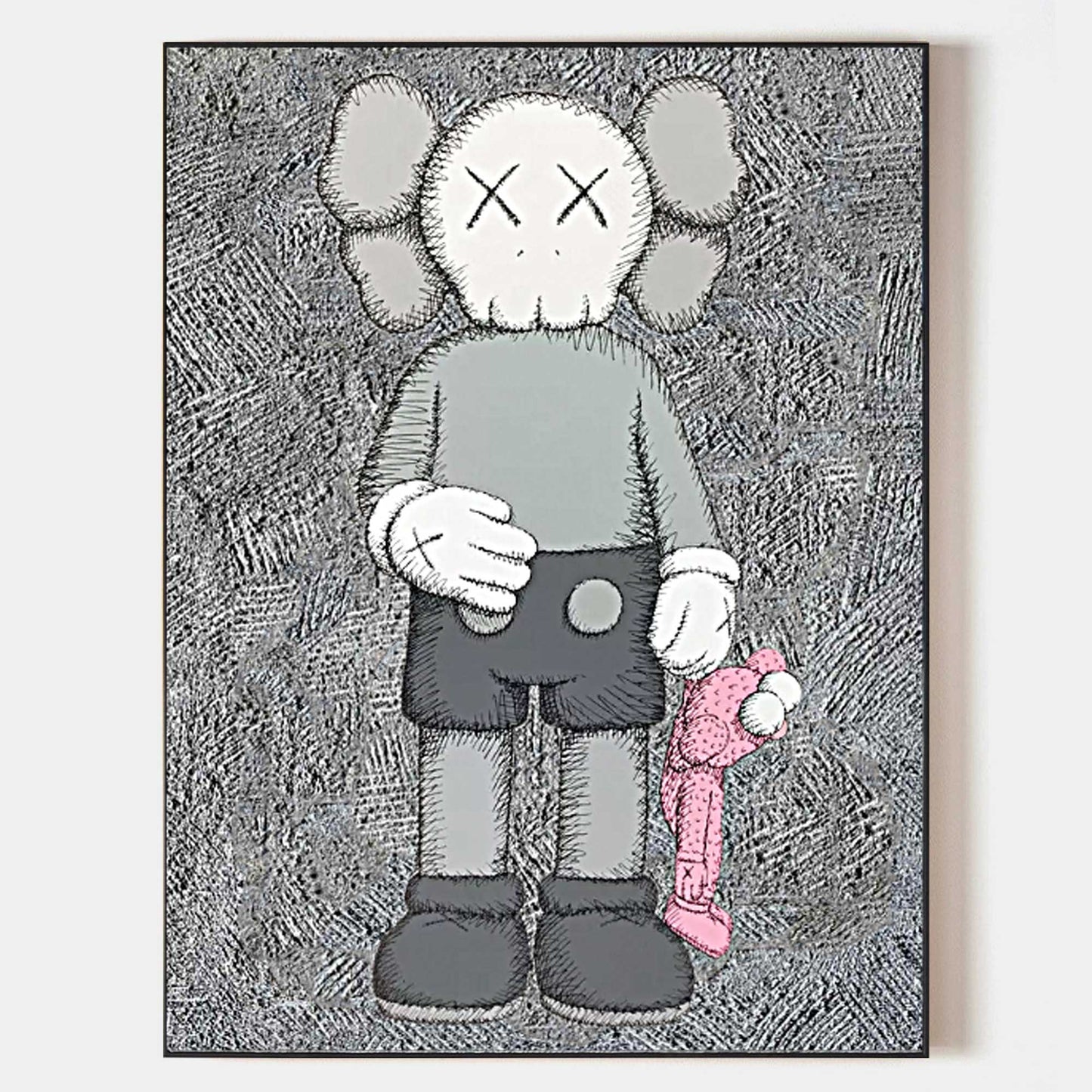 KAWS Figur i Kunstnerisk Maleri