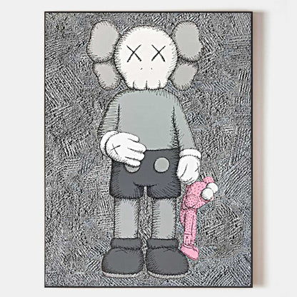 KAWS Figur i Kunstnerisk Maleri