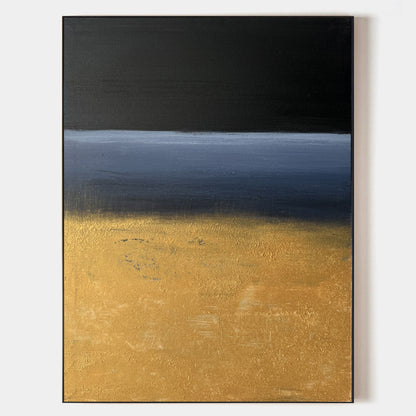 Guld Vægkunst i Lærred