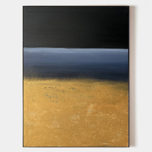 Guld Vægkunst i Lærred