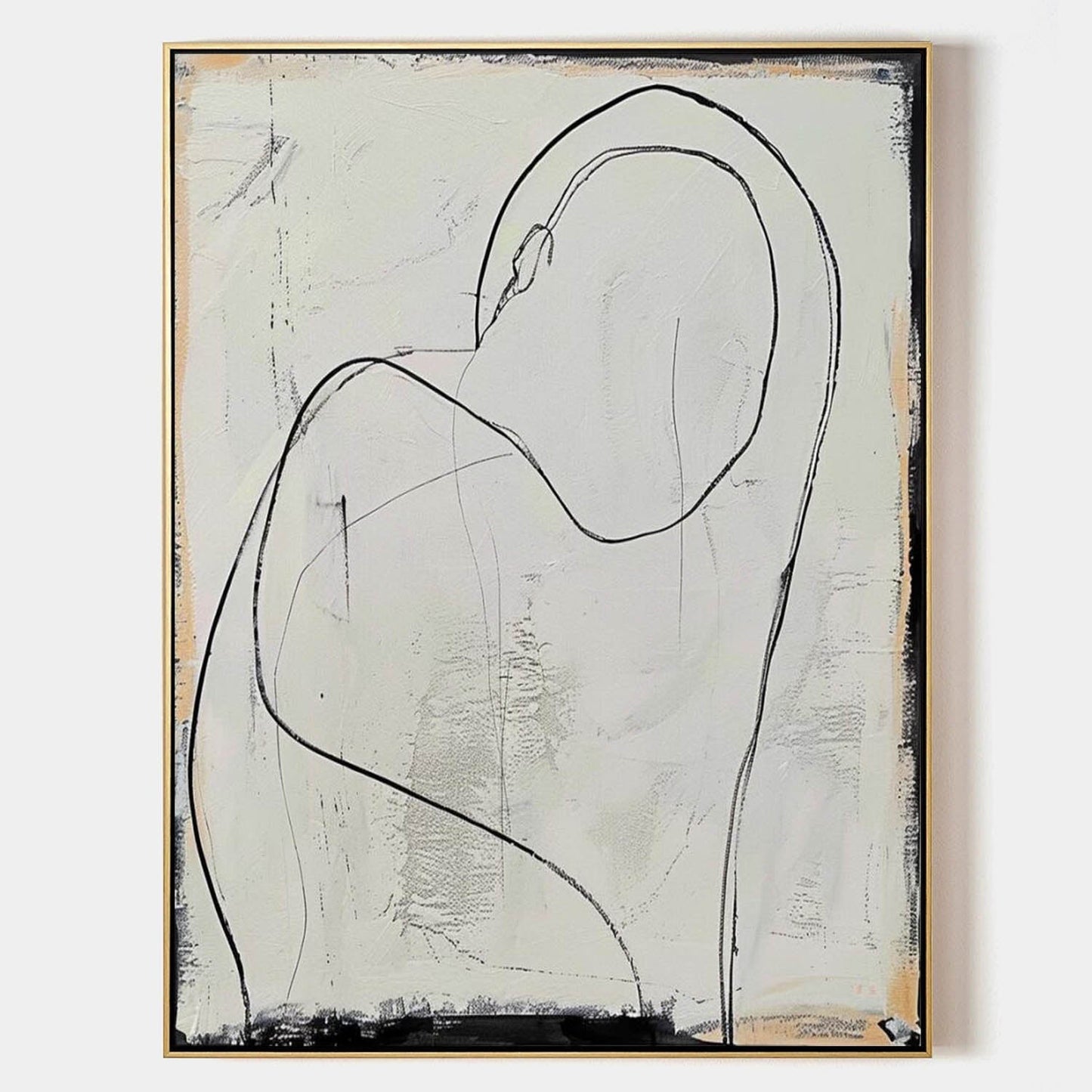 Minimalistisk Vægkunst i Akryl