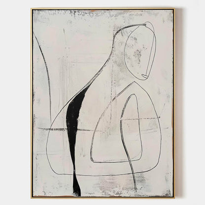 Minimalistisk Vægkunst i Lærred