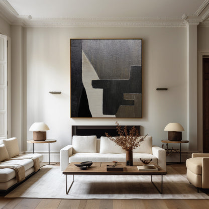 Minimalistisk Vægkunst i Lærred