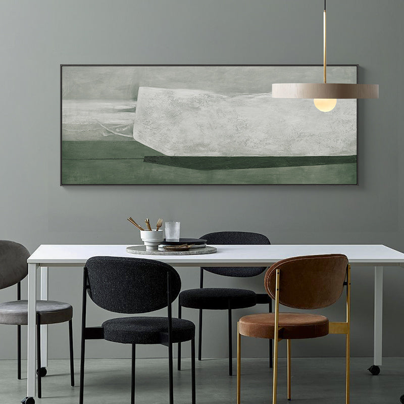 Minimalistisk Maleri i Lærred