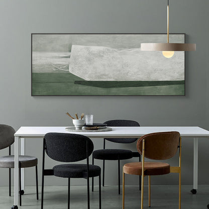 Minimalistisk Maleri i Lærred