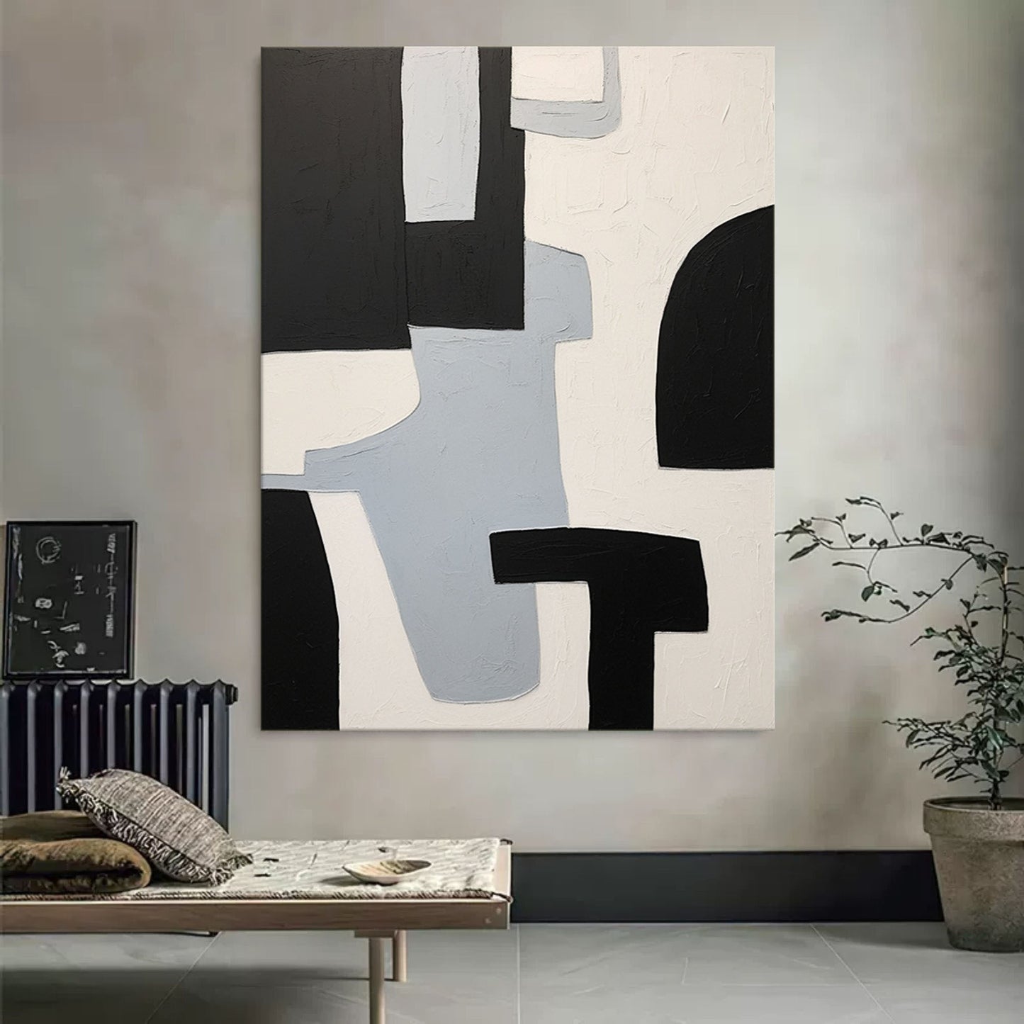 Minimalistisk Vægkunst i Akryl