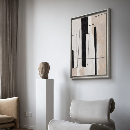 Geometrisk Kunsttryk i Lærred