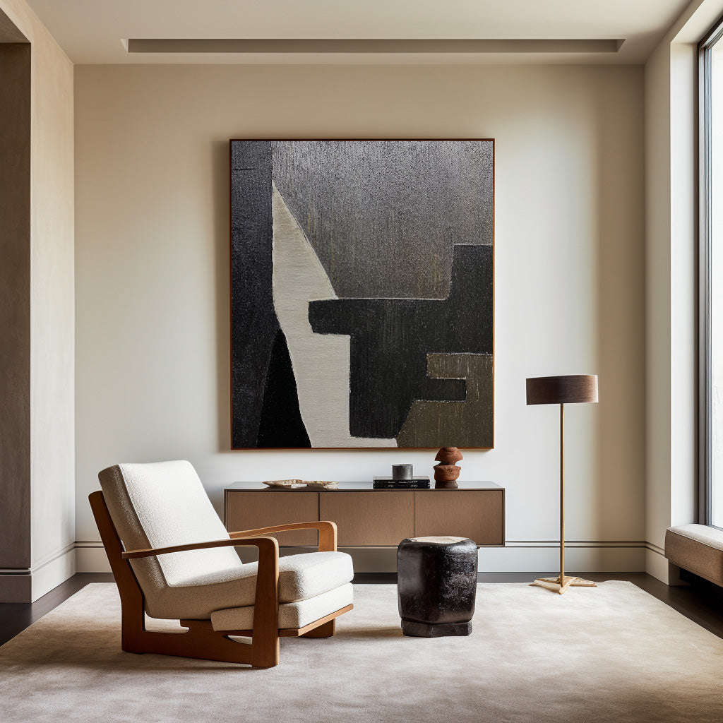 Minimalistisk Vægkunst i Lærred