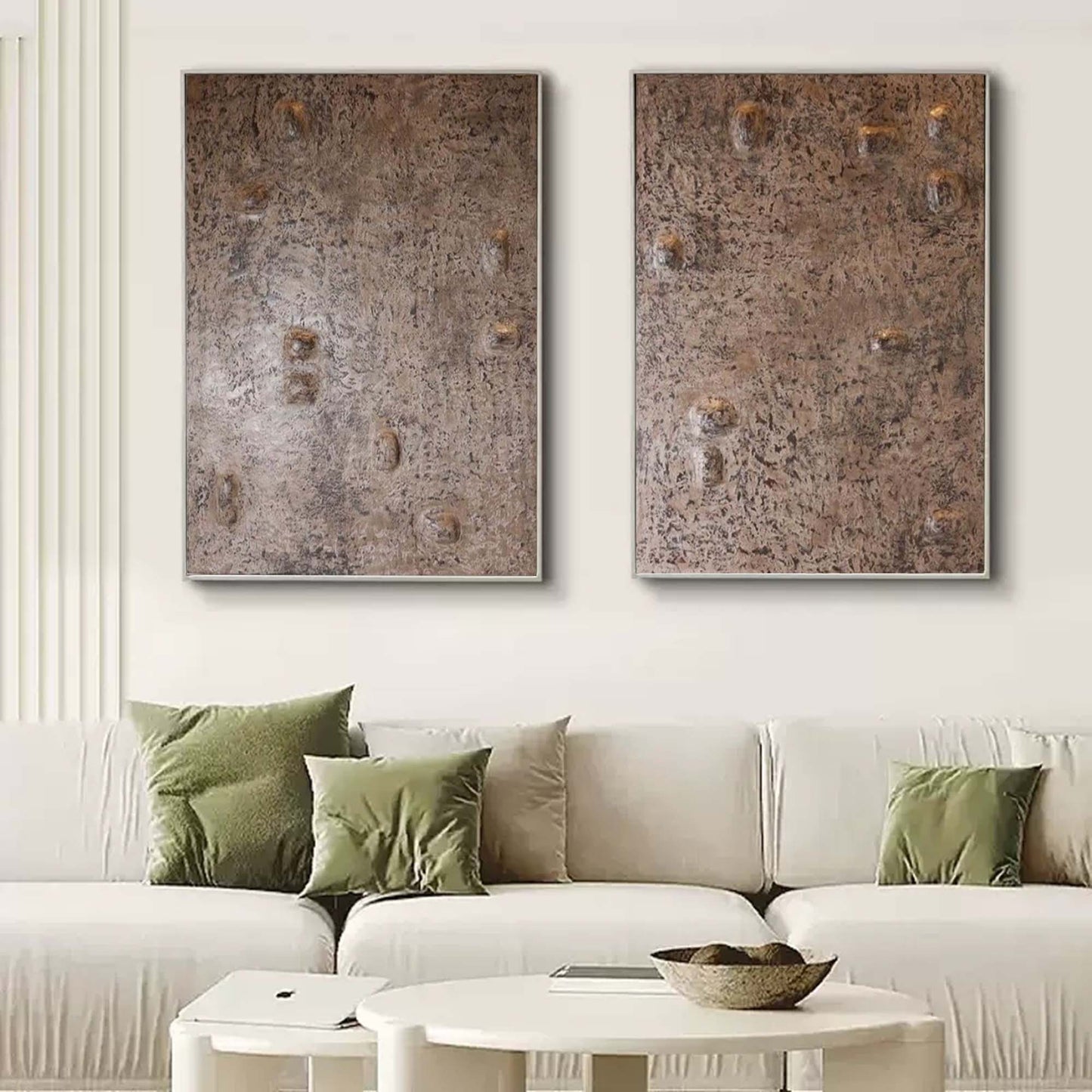 Vægkunst Diptyk i Akryl
