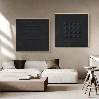 Minimalistisk Maleri i Lærred