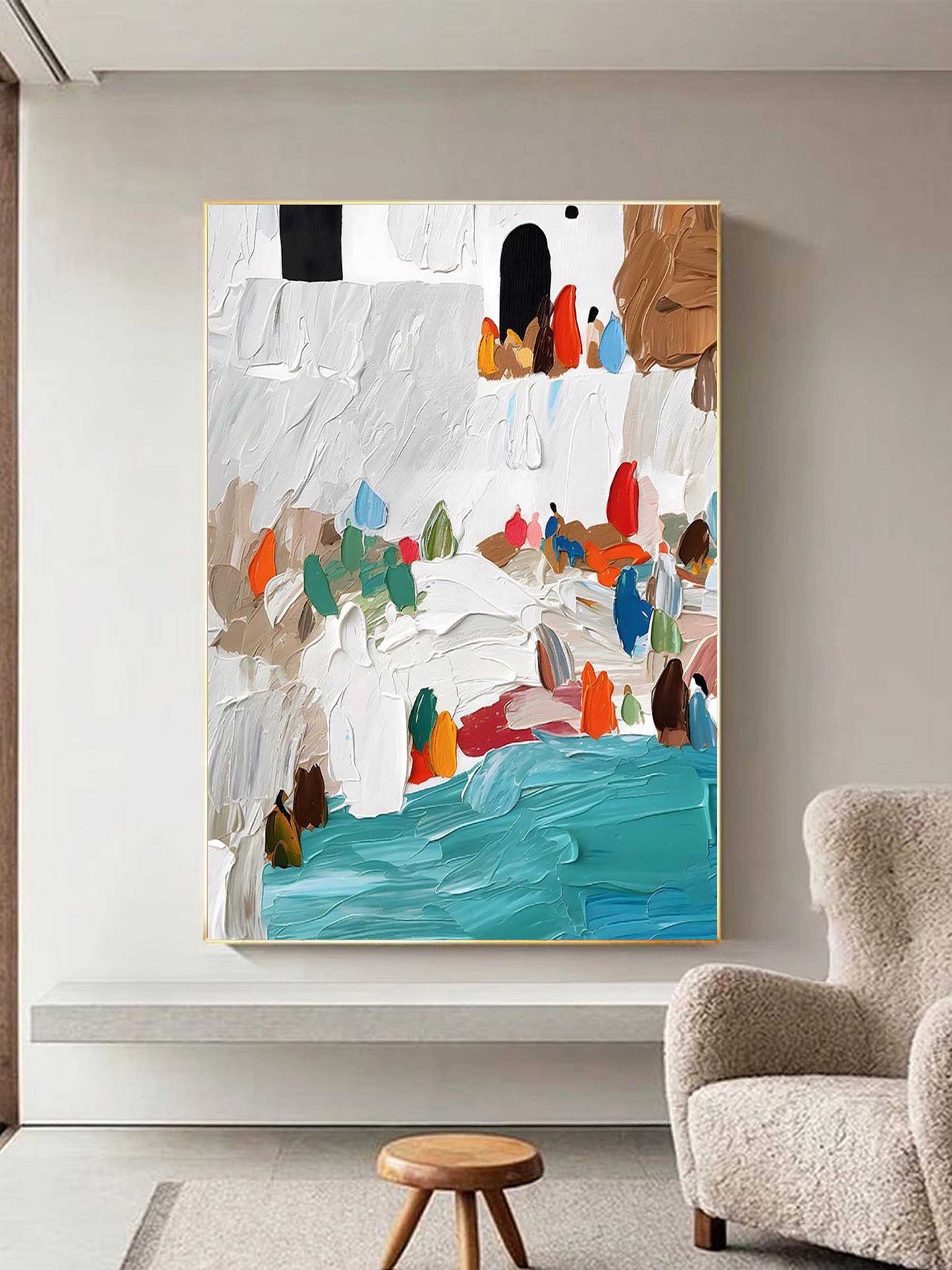 Mediterranean Maleri i Impasto Teknik
