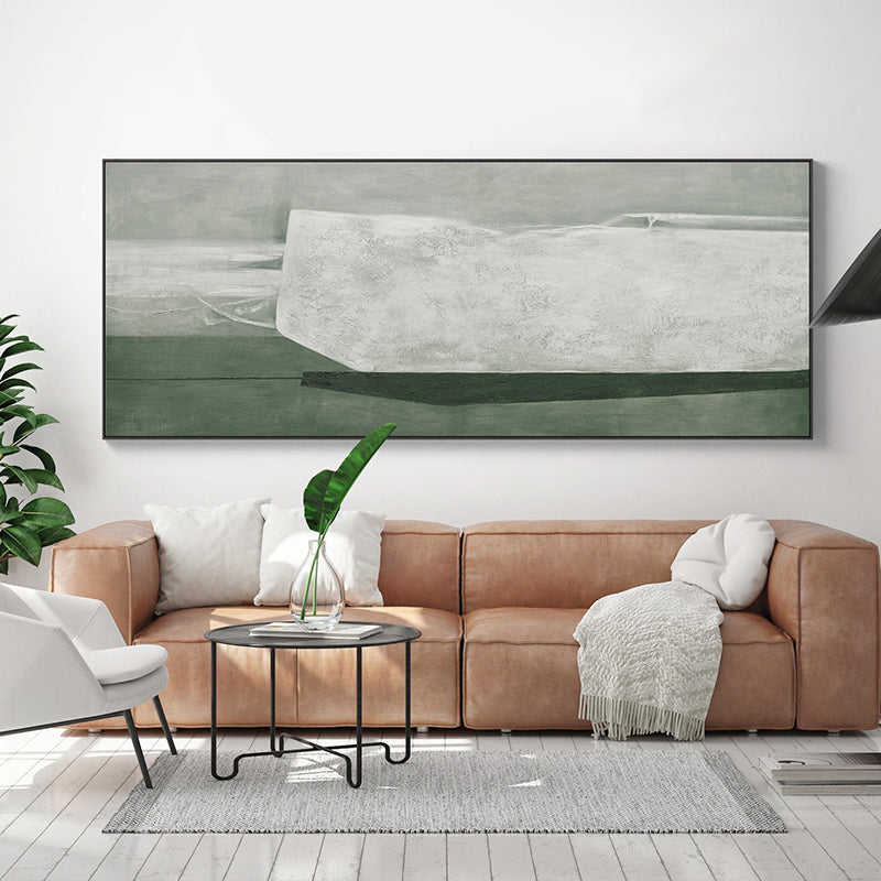 Minimalistisk Maleri i Lærred
