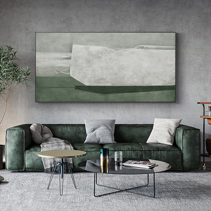 Minimalistisk Maleri i Lærred