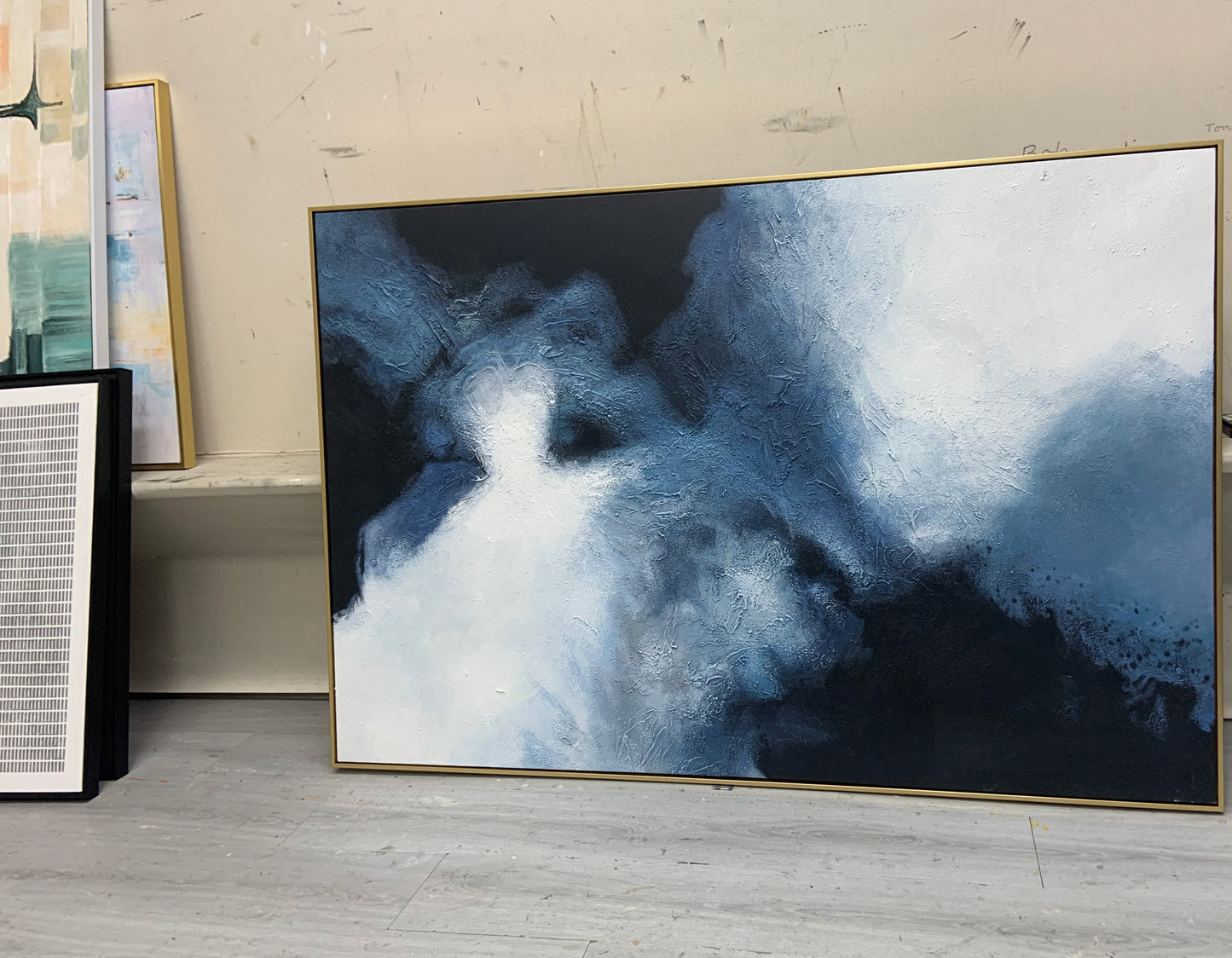 Abstrakt Vægkunst i Lærred