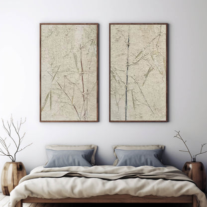 Wabi-Sabi Vægkunst i Bambus
