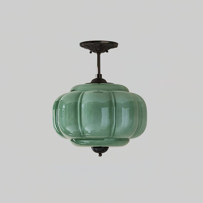 Eldio Loftlampe i Grøn Glas