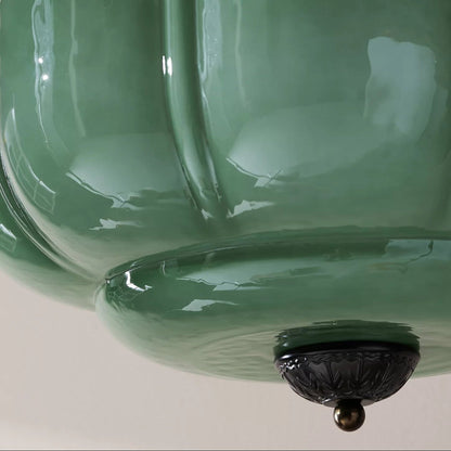 Eldio Loftlampe i Grøn Glas