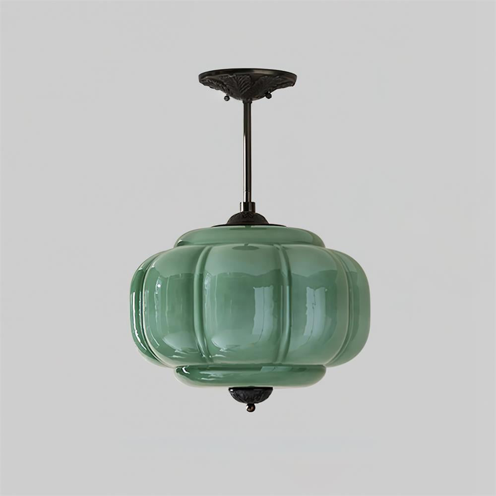 Eldio Loftlampe i Grøn Glas