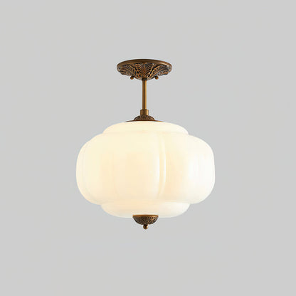 Eldio Loftlampe i Grøn Glas