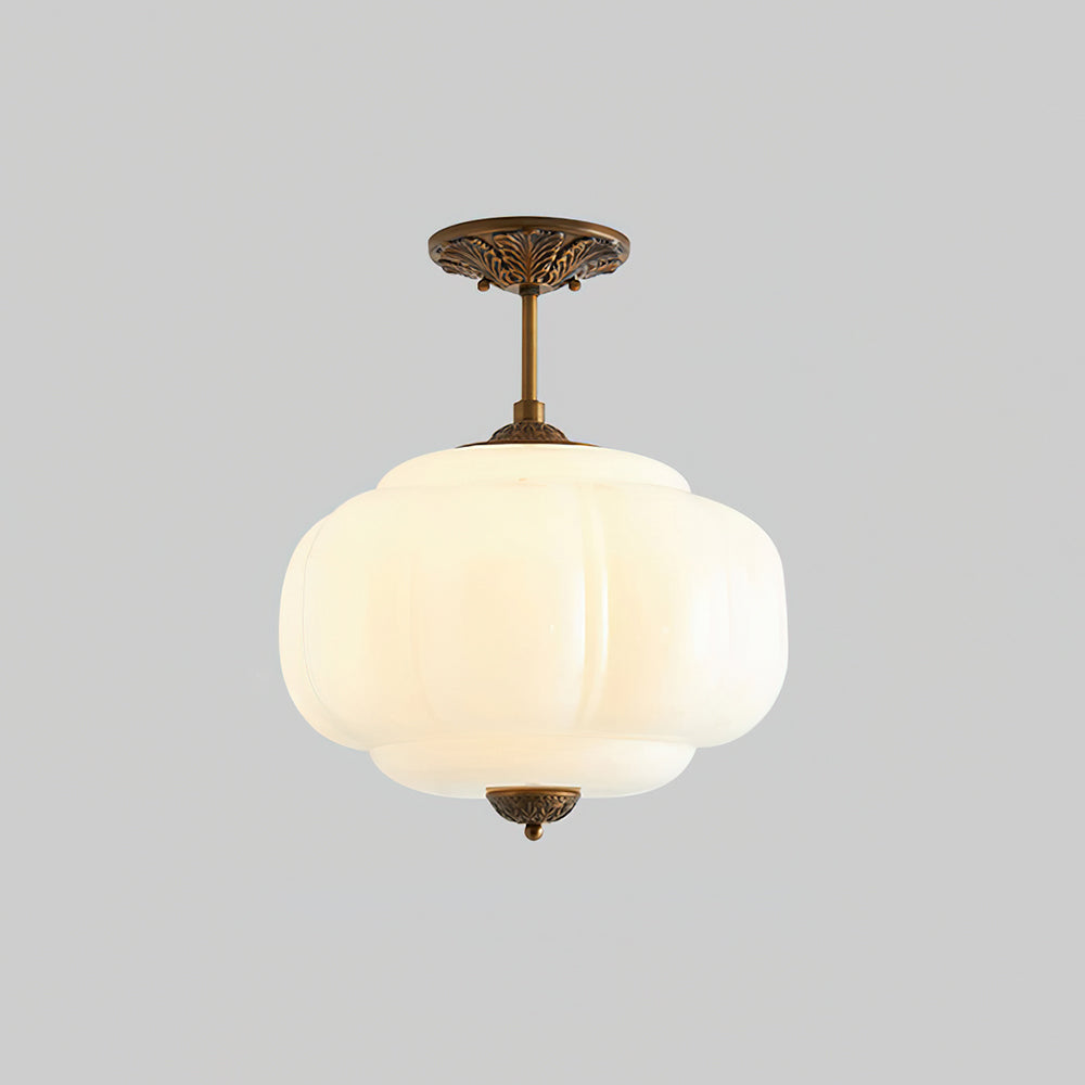 Eldio Loftlampe i Grøn Glas