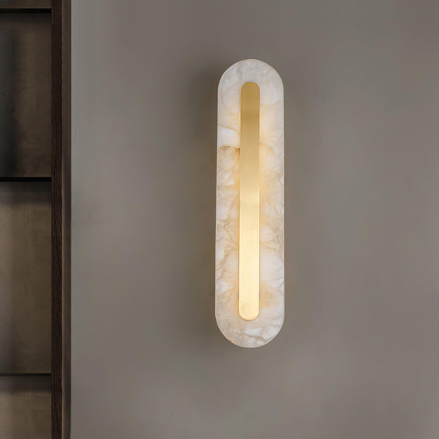 Hurn Væglampe i Alabaster
