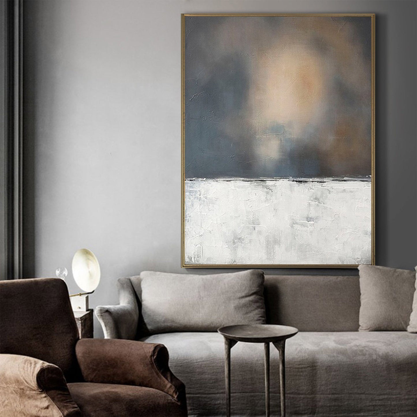 Minimalistisk Maleri i Akryl på Lærred