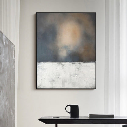 Minimalistisk Maleri i Akryl på Lærred