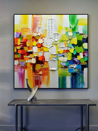 Vibrant Kunsttryk i Olie på Lærred