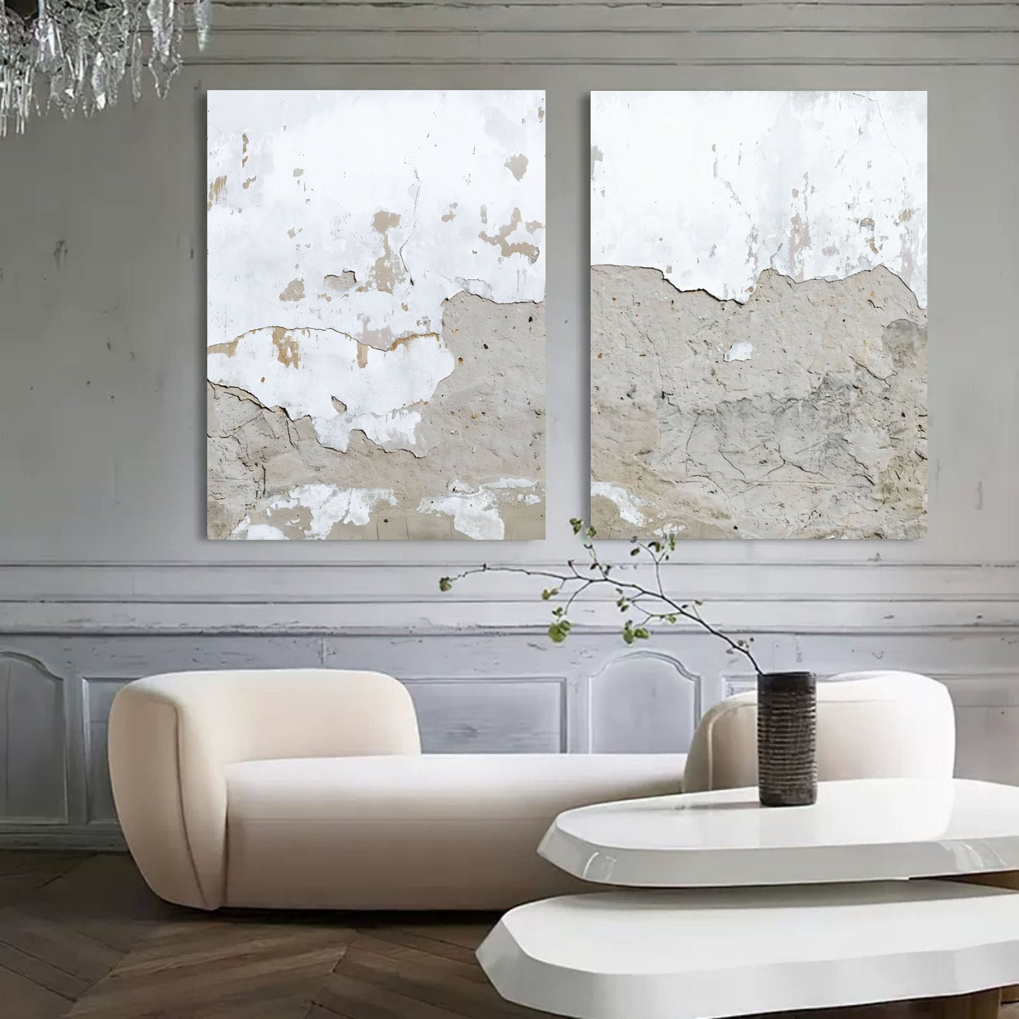 Wabi-Sabi Vægmaleri i Lærred