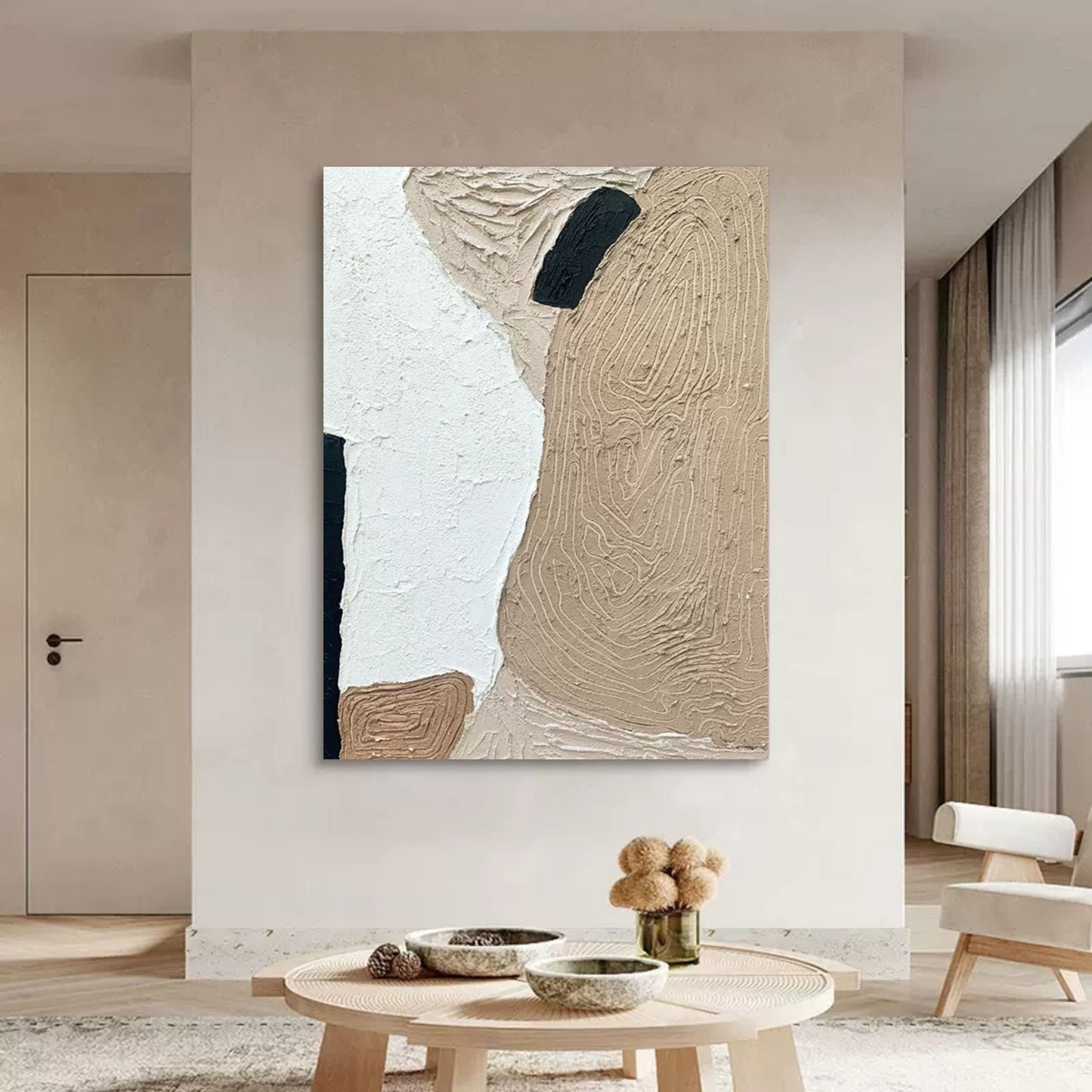 Wabi-Sabi Vægkunst i Ler
