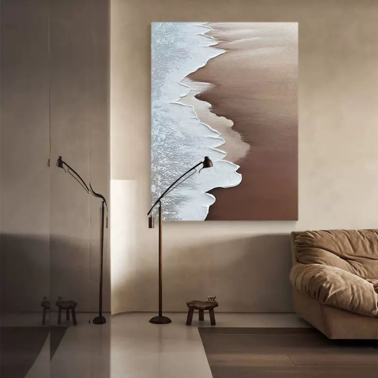 Minimalistisk Vægkunst i Akryl