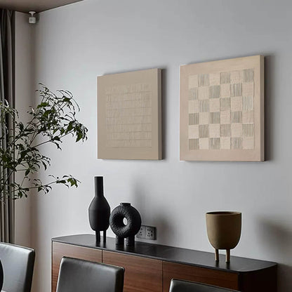Vægkunst Diptyk i Vævning