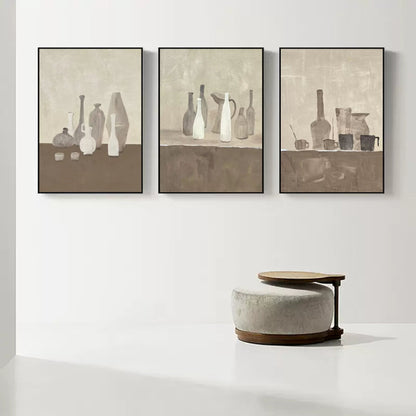Vægkunst Triptyk i Lærred