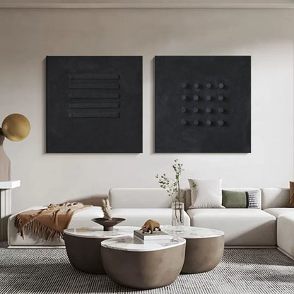 Minimalistisk Maleri i Lærred
