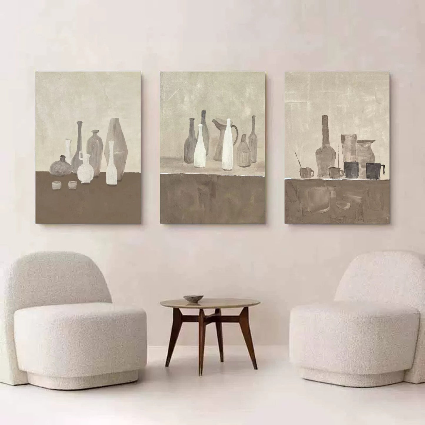 Vægkunst Triptyk i Lærred