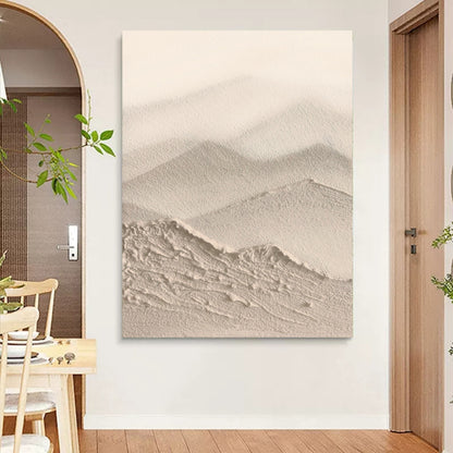 Minimalistisk Vægkunst i Oliefarve