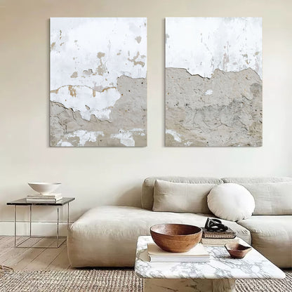 Wabi-Sabi Vægmaleri i Lærred