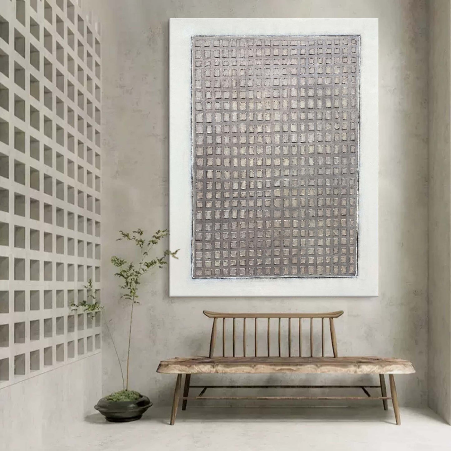 Minimalistisk Vægkunst i Lærred