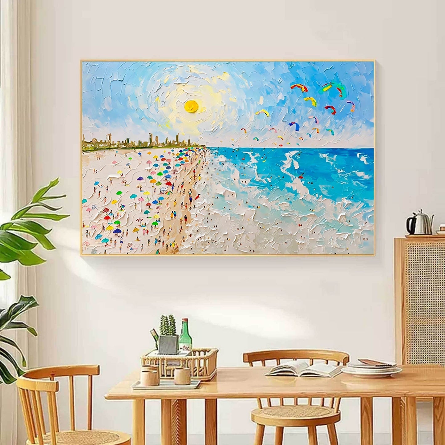 Vibrant Maleri i Akryl på Lærred