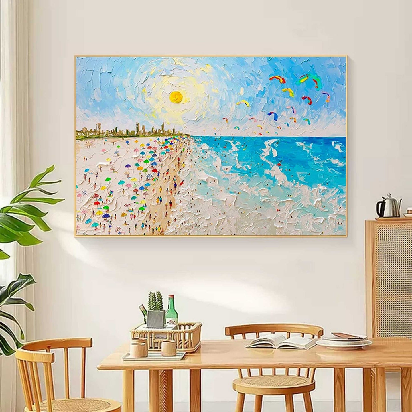 Vibrant Maleri i Akryl på Lærred