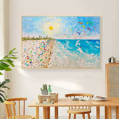 Vibrant Maleri i Akryl på Lærred
