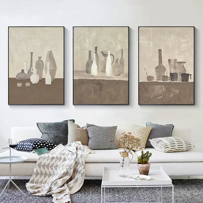 Vægkunst Triptyk i Lærred