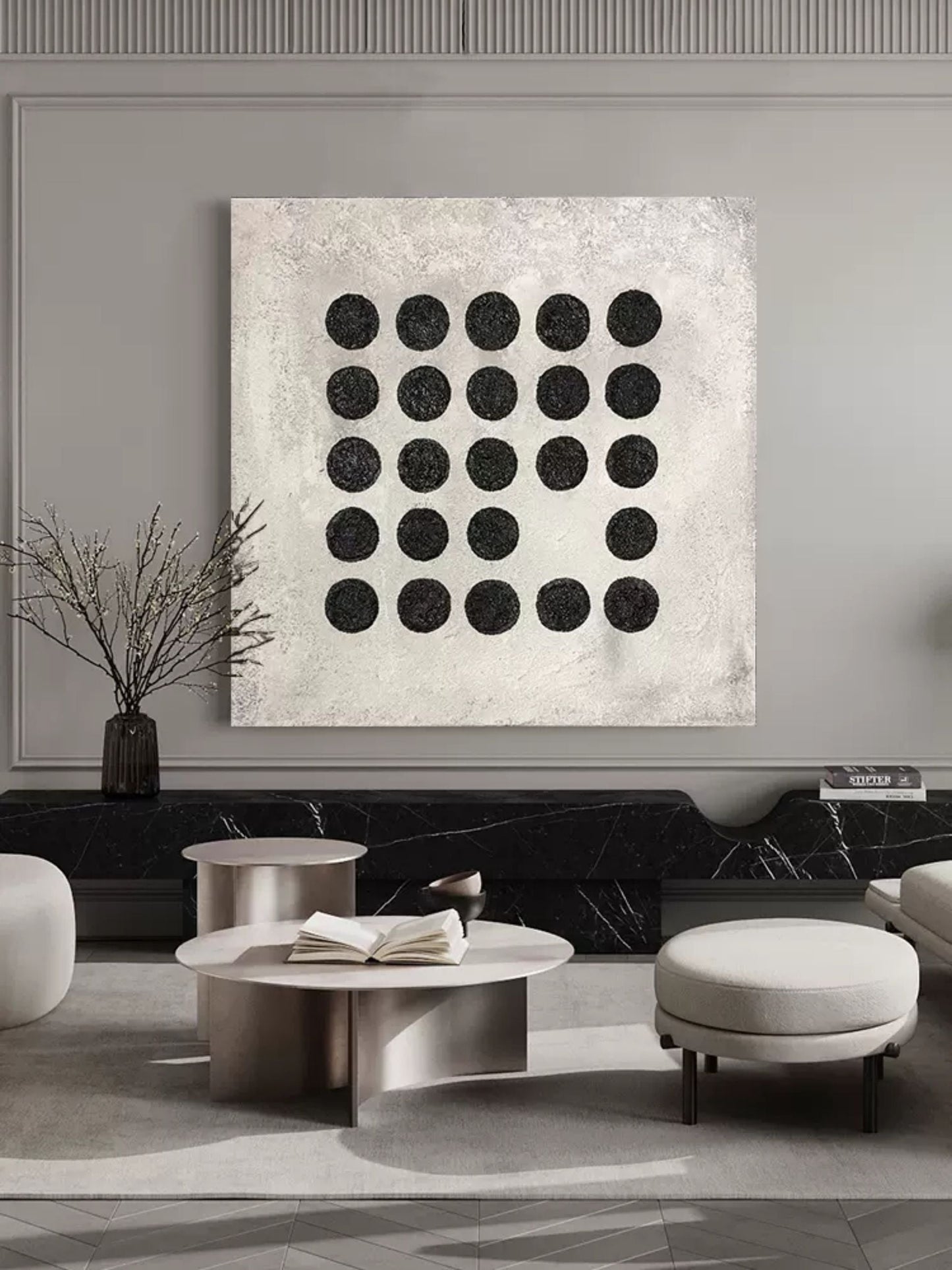 Minimalistisk Vægkunst i Lærred