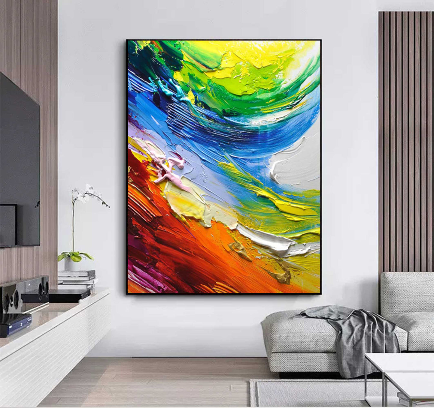Vibrant Maleri i Akryl