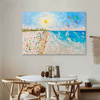 Vibrant Maleri i Akryl på Lærred