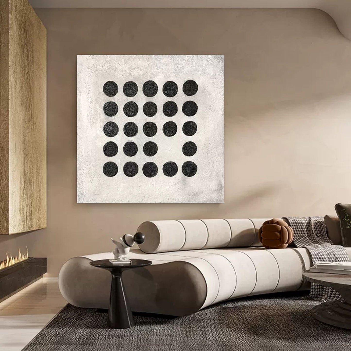 Minimalistisk Vægkunst i Lærred