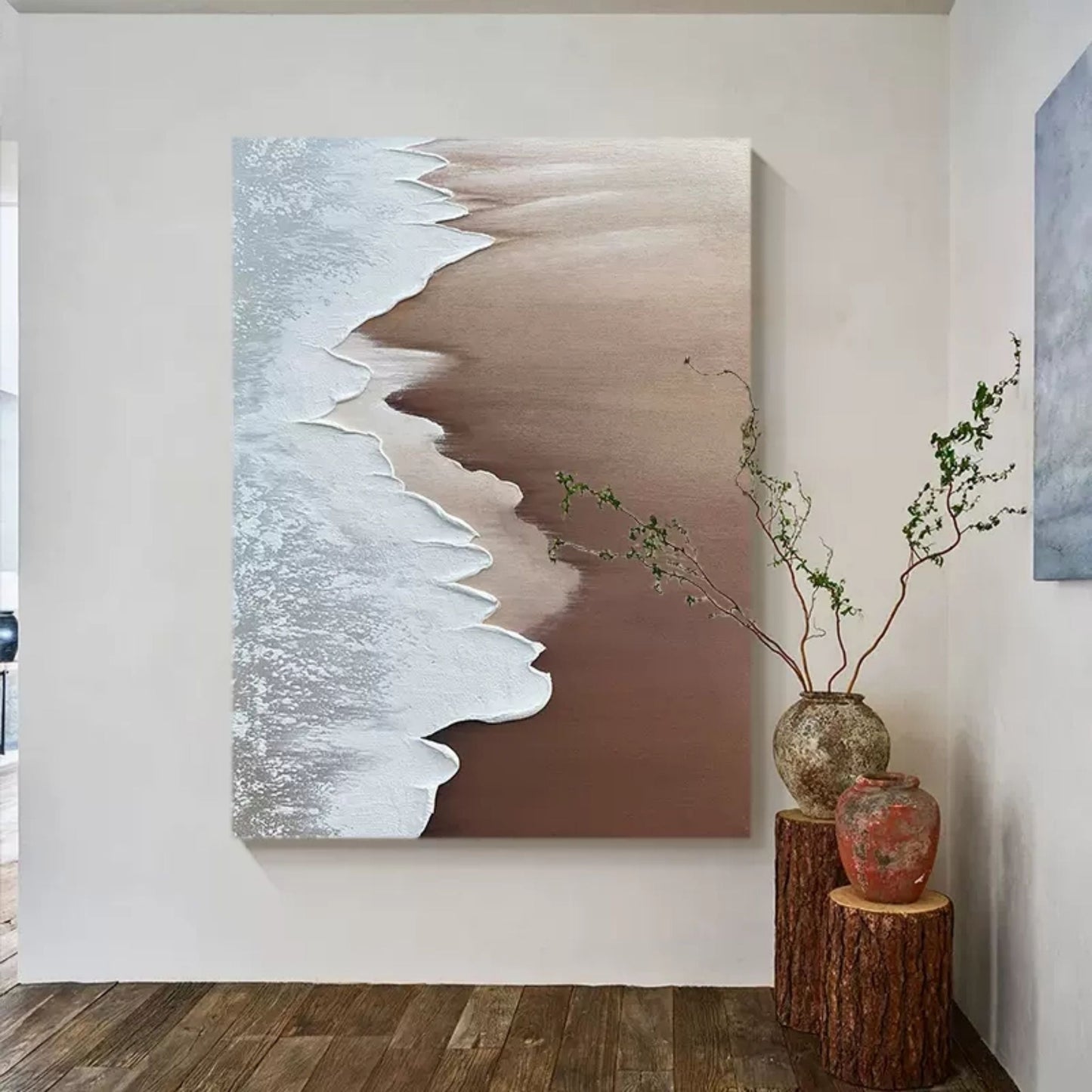 Minimalistisk Vægkunst i Akryl