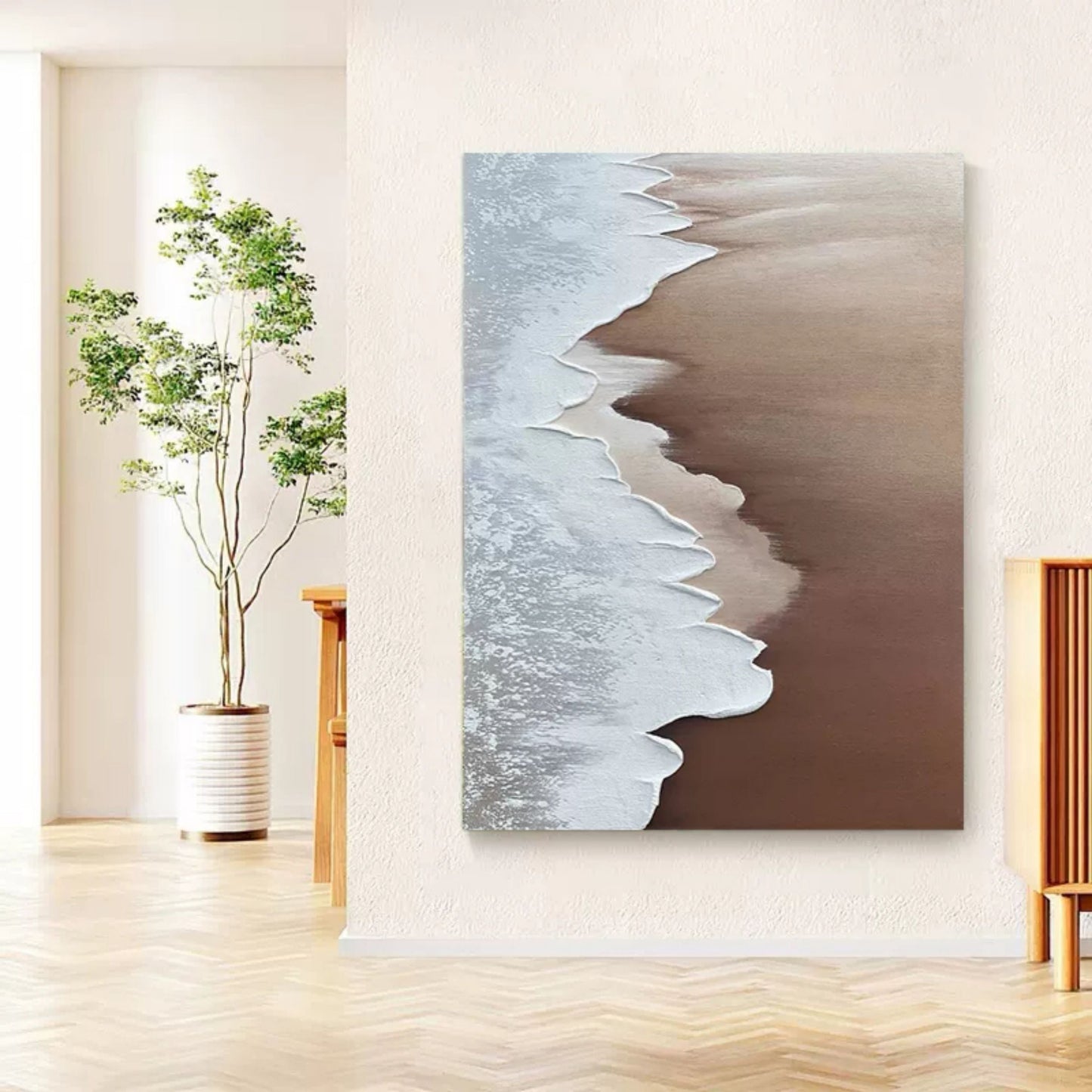 Minimalistisk Vægkunst i Akryl