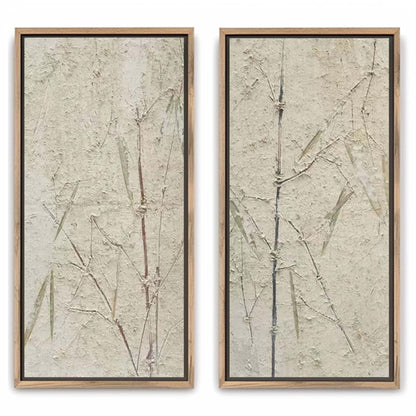 Wabi-Sabi Vægkunst i Bambus