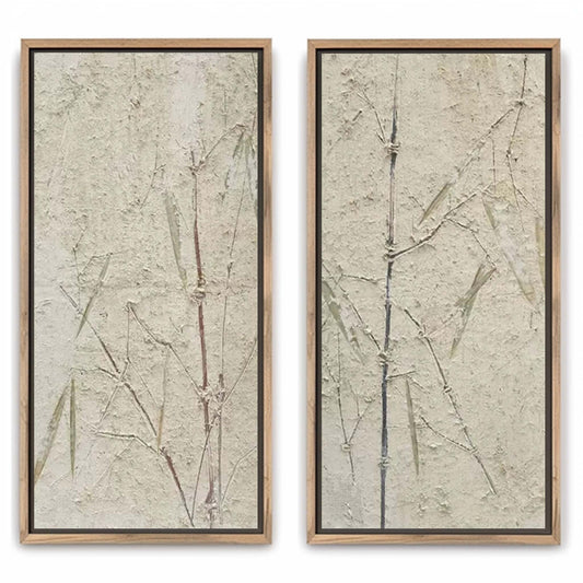 Wabi-Sabi Vægkunst i Bambus